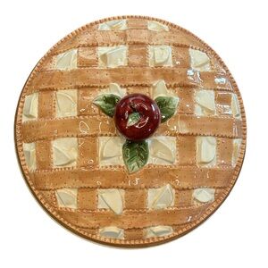 VTG 80s 90s retro kitchen kitschy cottagecore farmhouse pie baking dish W lid